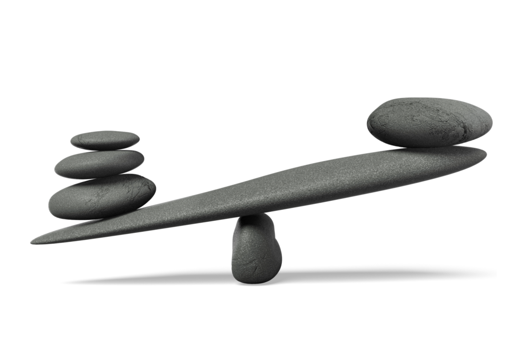 scale made of rocks